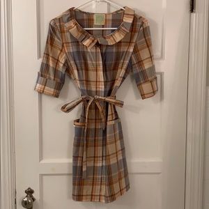 Plaid shirt dress from Anthropology